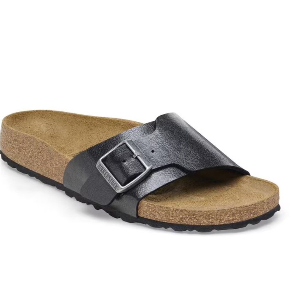 Birkenstock Catalina Slide Sandals in Black Licorice, size EU 39